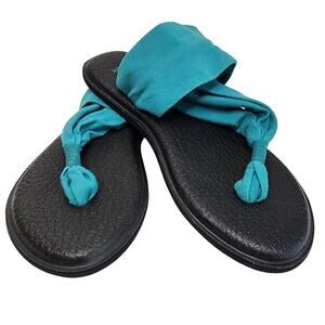 Sanuk Yoga Sling Size 7 Teal